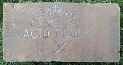 
'Obsidianite Acid Proof JX etc.' from Charles Davison & Co Ltd Buckley, Flint<br> © Photo courtesy of Mark Cranston and Old Bricks'