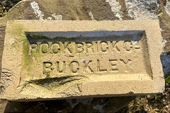 
'Rock Brick Co Buckley' type 1 with 'Near Chester' on reverse, from South Buckley brickworks, © Photo courtesy of Eileen Ellis Pritchard