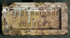 
'Rock Brick Co Buckley' type 2, from South Buckley brickworks, © Photo courtesy of 'Old Bricks'