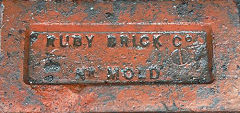 
'Ruby Brick Co Nr Mold' from the Ruby brickworks © Photo courtesy of Jim Johnson and 'Old Bricks'