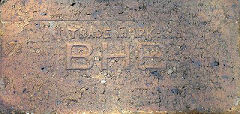 
'Trade Mark BHB', for Brook Hill Blue' from Buckley Brick & Tile Co Ltd, © Photo courtesy of 'Old Bricks'