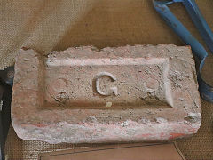 
'G', unknown brickmaker, found at Hayes Engineering, Central Otago, February 2023