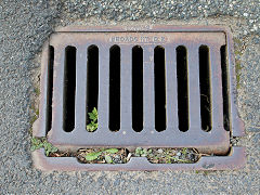 
'Broads 117 D2' drain cover found in Saundersfoot, Pembrokeshire