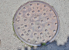 
'EVUDC Storm Water', for the Ebbw Vale U D C found at Cwm, Mon, January 2021
