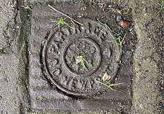 
'J J Partrage Newport' valve cover found near Stow Hill, Newport, No record of a 'J J Partrage' anywhere,  © Photo courtesy of John Gale