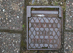 
'NSMWB Water Stop Tap', Newport & South Monmouthshire Water Board, Chepstow, June 2021