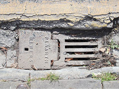 
'D Evans Llandaff Penarth Sewers' at Penarth, March 2022