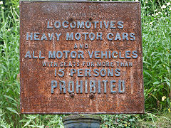 
'Roads Act-1920' prohibited notice, Clydach Gorge, July 2012
