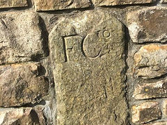 
'F Co' unknown in the wall of the old vicarage but probably not its original site, Abersychan © Photo courtesy of Chris Tew