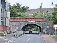 Original access to Barry Docks, Subway Road, May 2025