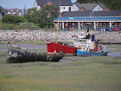 
'Alisa' sits in Barry harbour awaiting removal, July 2021