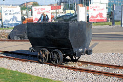
Old coal drams at Cardiff Bay, October 2010