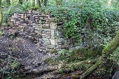 
Cefn Cribbwr Ironworks, brickworks sidings bridge, September 2020