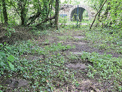 
Cefn Cribbwr Ironworks, tramroad from coke ovens to furnace, May 2026