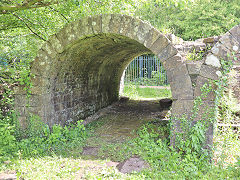 
Cefn Cribbwr Ironworks, tunnel between calcining kilns, May 2026