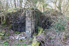 
Limekilns above iron mine, Rhiwbina Hill, near Cardiff, March 2015