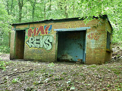 
Fforest Ganol, believed to be a valvehouse for the water main, Tongwynlais, June 2012