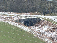 
Pont-y-dderwen Bridge, the last surviving canal bridge, Cefn Glas, March 2013