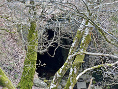 
The Taff Vale Extension Railway tunnel at Cefn Glas, going through to the Cynon Valley, March 2013