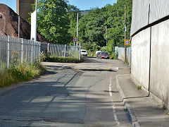 
The Merthyr Tramroad (or Pen-y-darren Tramroad) looking South towards the basin, Abercynon, September 2012