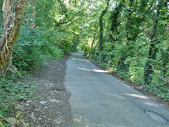 
The Merthyr Tramroad (or Pen-y-darren Tramroad) looking South, Abercynon, September 2012