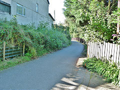 
The Merthyr Tramroad (or Pen-y-darren Tramroad) looking South, Quakers Yard, September 2012