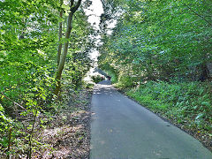 
The Merthyr Tramroad (or Pen-y-darren Tramroad) looking South, Quakers Yard, September 2012