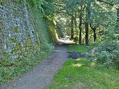 
The Merthyr Tramroad (or Pen-y-darren Tramroad) looking South, Edwardsville, September 2012