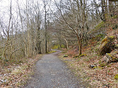 
The Merthyr Tramroad (or Pen-y-darren Tramroad) looking South, Edwardsville, September 2012