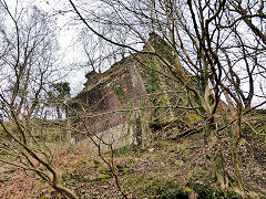 
The GWR/RR Merthyr viaduct abutments, Edwardsville, March 2013