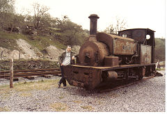 
Brecon Mountain Railway, 'Santa Ana', Hudswell Clarke 640 of 1903, May 1985