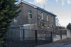 
Dowlais Top Station House, this is the road side, the railway ran behind this view, November 2018