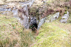 
Level at SH 6424 4545 on the Cnicht, Croesor Tramway, Gwynedd, April 2014