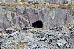 
Unidentified tunnel, probably near B5, Dinorwic Quarry, Llanberis, April 2014