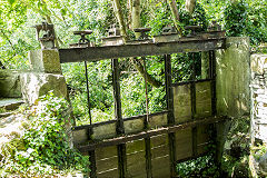
Llangollen Mill sluice gates, July 2015
