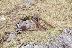 
Wooden watercourse or launder to waterwheel, Rhosydd Quarry, Gwynedd, April 2014