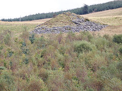 
Bryn Eglwys, tips above the Broad Vein pit, October 2024