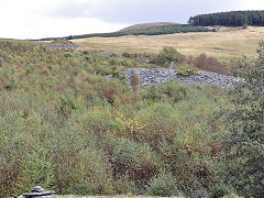 
Bryn Eglwys, tips above the Broad Vein pit, October 2024