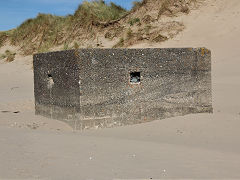 
Pillbox 2 on Towyn beach, October 2024