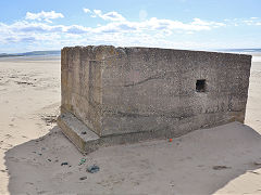 
Pillbox 2 on Towyn beach, October 2024