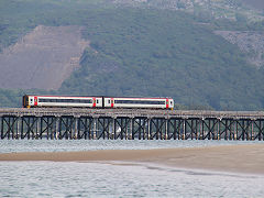 
'158 834' on Barmouth Viaduct, June 2021