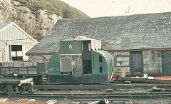 
'Mary Ann', Boston Lodge, Ffestiniog Railway, October 1974