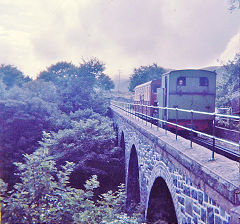 
SMR No 3 'Wyllfa' on the viaduct at Llanberis, October 1974