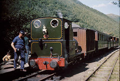 
'Dolgoch' at Abergynolwyn, Talyllyn Railway, August 1969