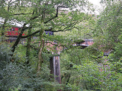 
'Talyllyn' crossing Dolgoch Viaduct, Talyllyn Railway, October 2024