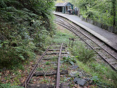 
Nant Gwernol Station from Allt Wyllt Incline, Talyllyn Railway, October 2024