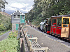 
'3 Sir Hadyn' at Nant Gwernol Station, Talyllyn Railway, October 2024