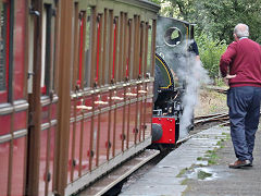 
'3 Sir Hadyn' at Nant Gwernol Station, Talyllyn Railway, October 2024