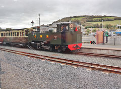 
VoR '7' at Aberystwyth Station, Vale of Rheidol Railway, October 2024