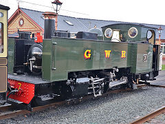 
VoR '7' at Aberystwyth Station, Vale of Rheidol Railway, October 2024